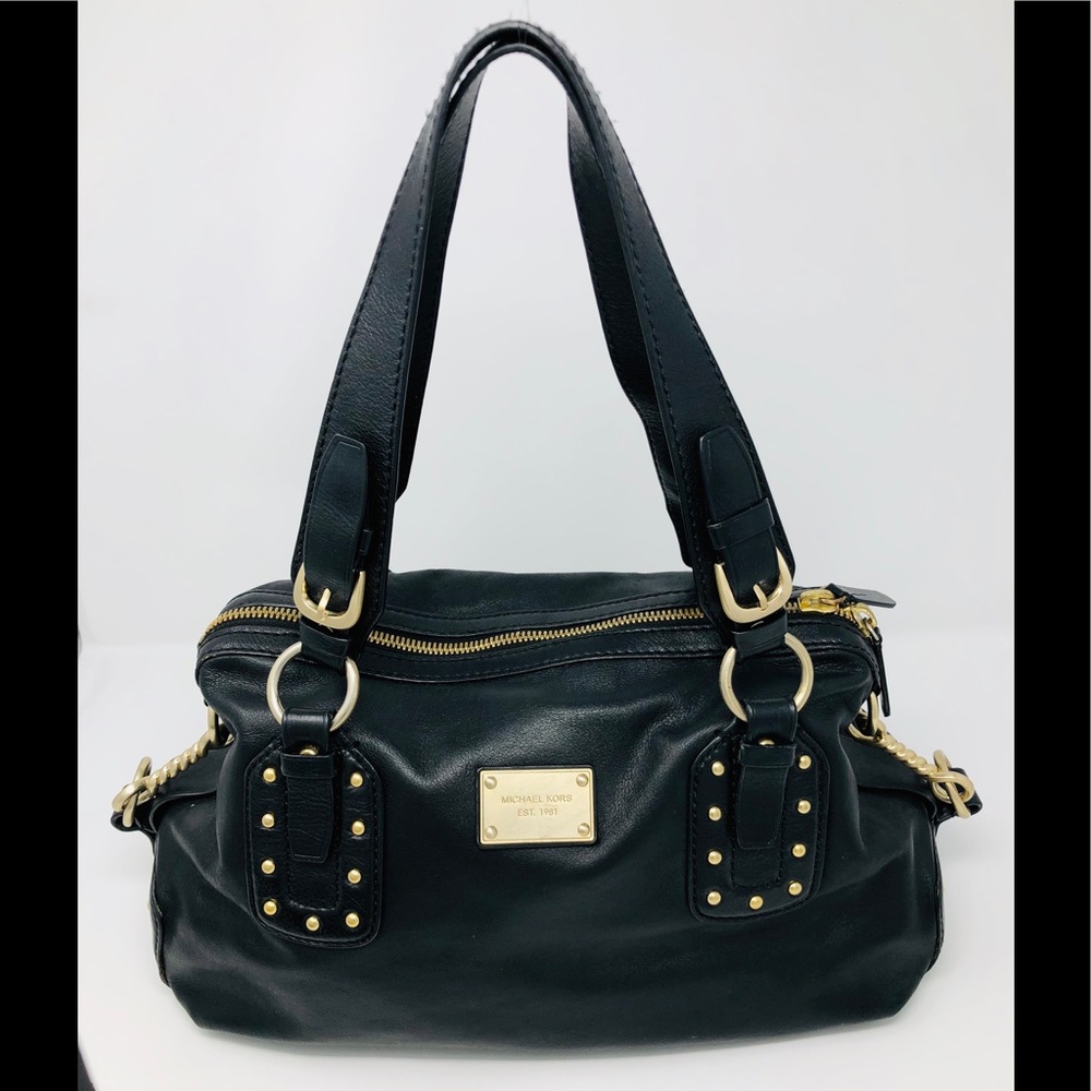 Michael Kors Soft Leather Black Satchel